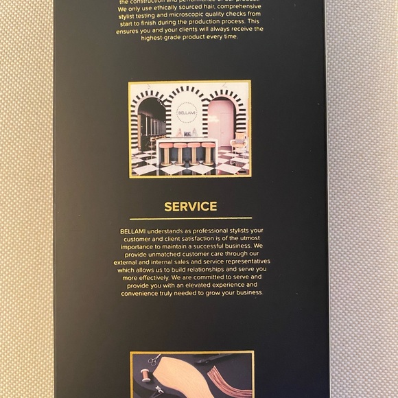 BELLAMI Professional S-Wave Tape-In Extensions - Off Black #1B - Picture 6 of 11